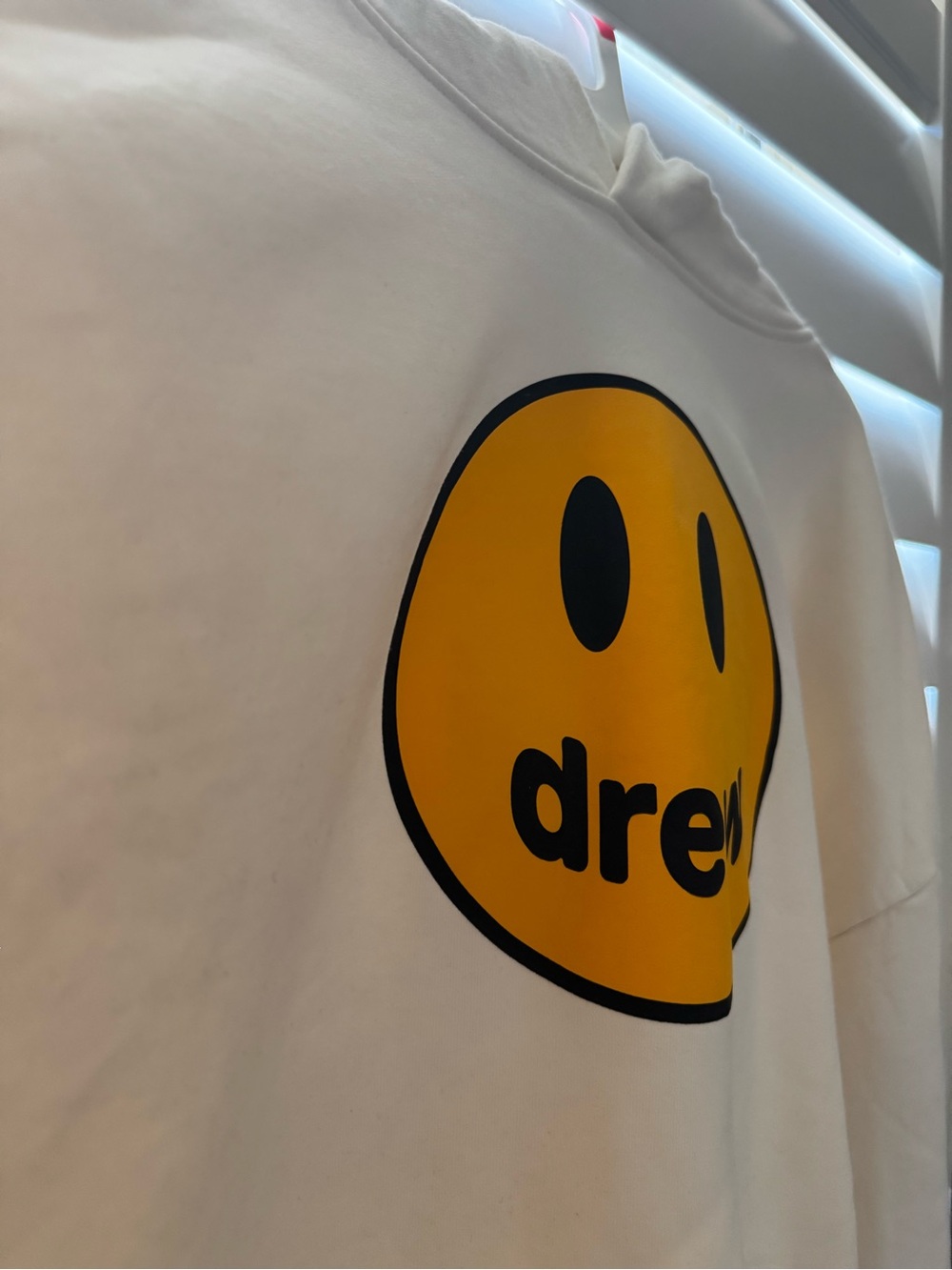 Justin Bieber drew house White hoodie with Yellow Smiley Logo